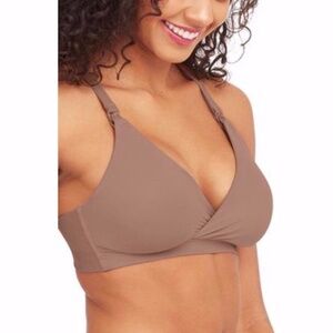 MATERNITY SPANX Bra-llelujah!® Mama Nursing Bra in CAFE AU LAIT, MEDIUM, NWT